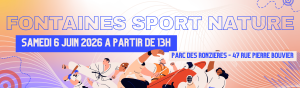 Fontaines sport nature : le 6 juin 2026 au Parc des Ronzières !