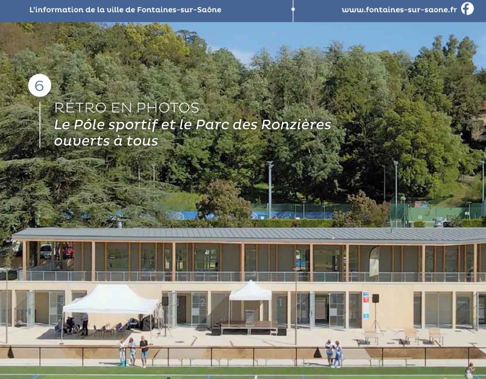 Couverture du magazine numéro 37 : retour en images sur l'inauguration du parc des Ronzières